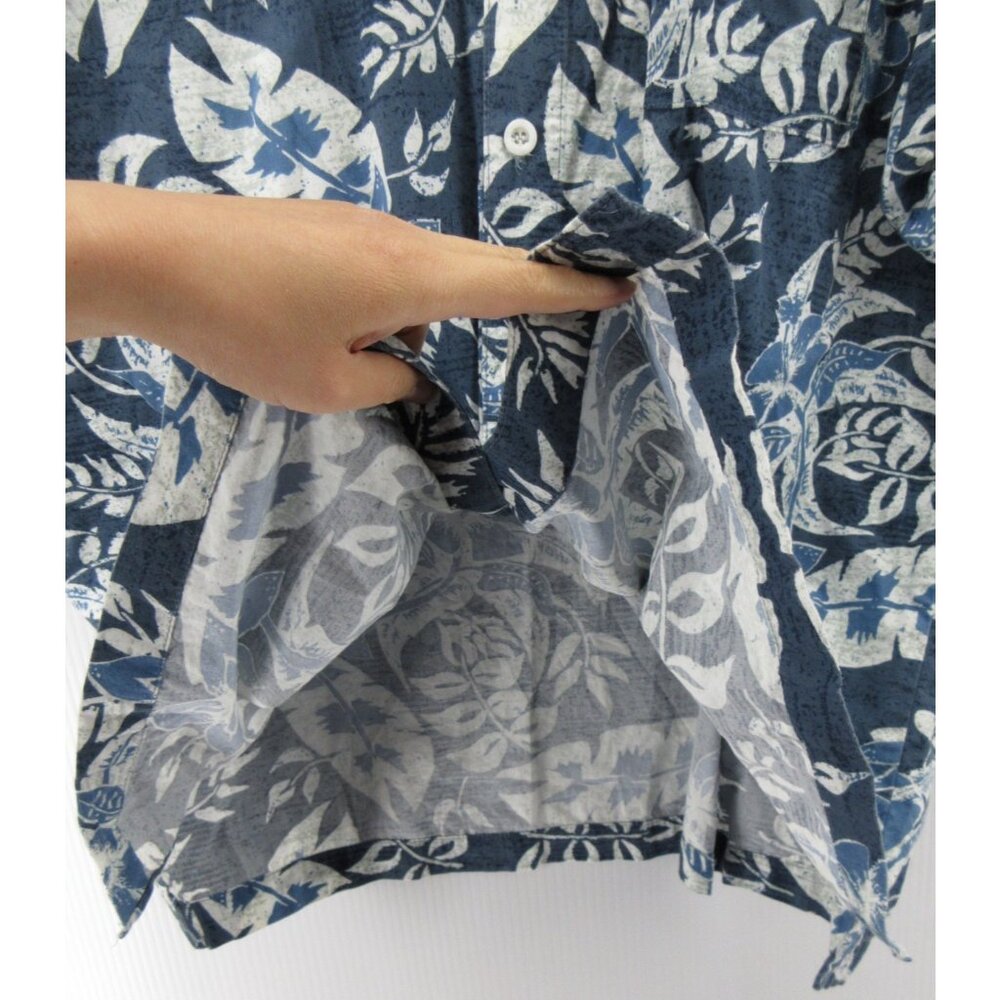 VINTAGE No Fear Shirt Medium Hawaiian Button Up Skater Surfer Tropical - Picture 11 of 12